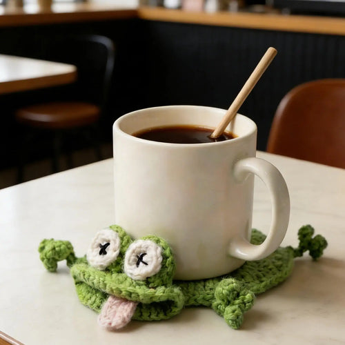 4pcs Table Coasters For Drinks Animal Shape Crochet Cups Protection Coffee Coasters For Dining Room Kitchen Apartment
